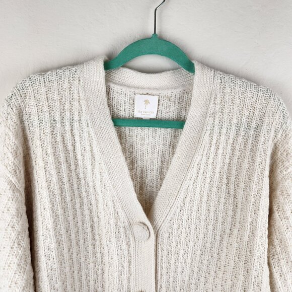 The Westside Baby Alpaca Wool Blend Soft Fuzzy Knit Cropped Cardigan Sweater XS - Picture 3 of 11